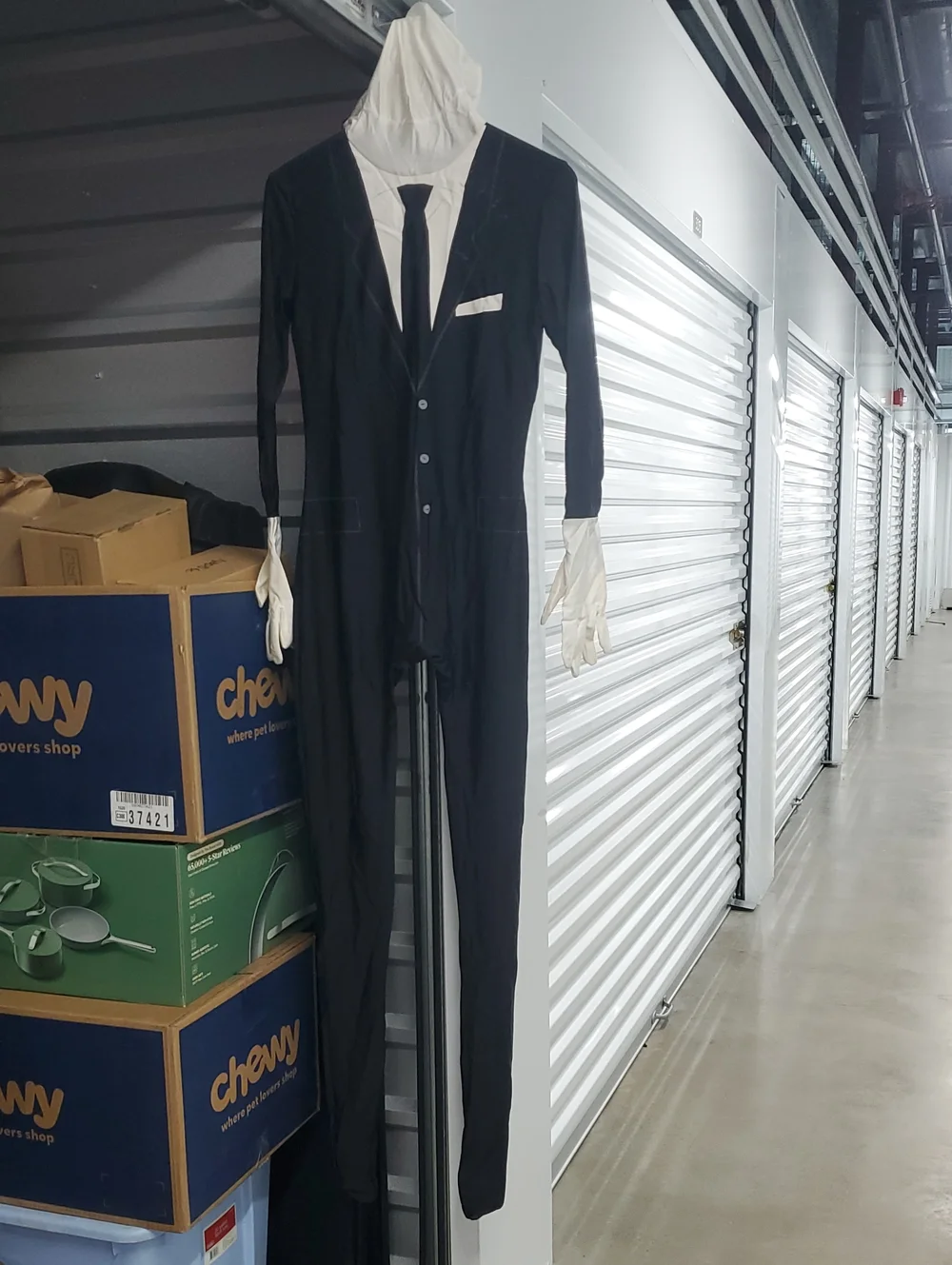 Black XL Full-Body Costume Suit - Brand